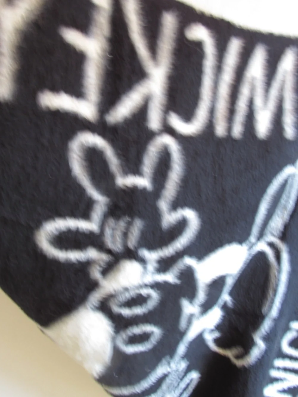 Vintage Biederlack Throw Disney/Mickey Mouse Reversible